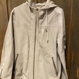 Diesel black and gold label sheepskin leather jacket size L